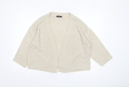 Womens UK Size L Wallis Beige Cardigan Jumper