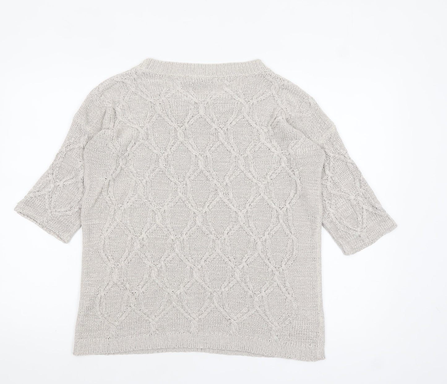 Womens UK Size 8 Zara Beige Pullover Jumper