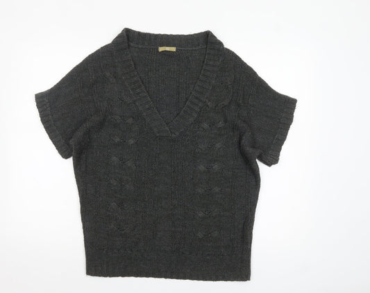 Womens UK Size 10 TU Grey Pullover Jumper