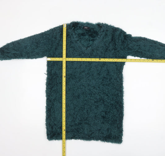 Womens UK Size 12 F&F Green Pullover Jumper