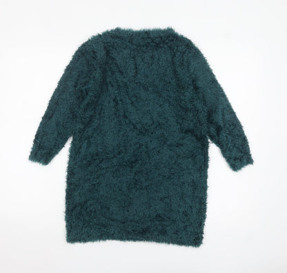 Womens UK Size 12 F&F Green Pullover Jumper