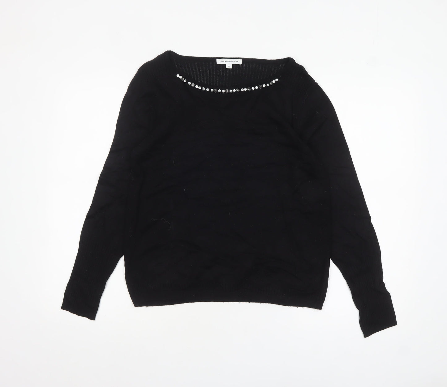 Womens UK Size M Fenn Wright Manson Black Pullover Jumper