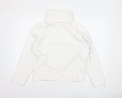 Womens UK Size 16 Marks and Spencer White Pullover Sweatshirt