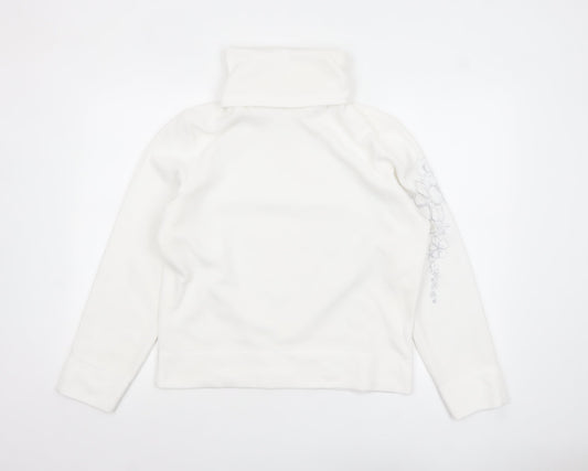 Womens UK Size 16 Marks and Spencer White Pullover Sweatshirt