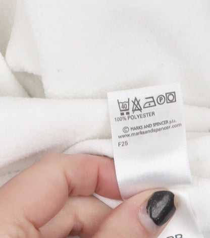 Womens UK Size 16 Marks and Spencer White Pullover Sweatshirt