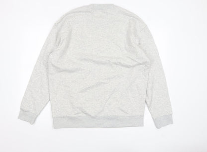 Mens UK Size M Marks and Spencer Grey Pullover Sweatshirt