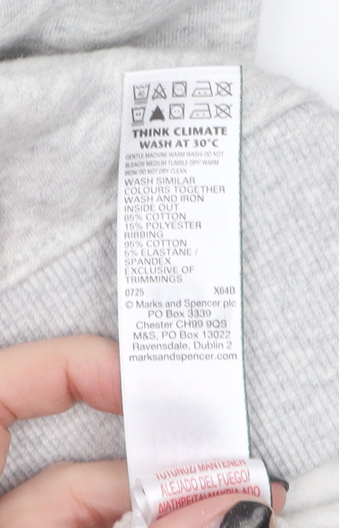 Mens UK Size M Marks and Spencer Grey Pullover Sweatshirt