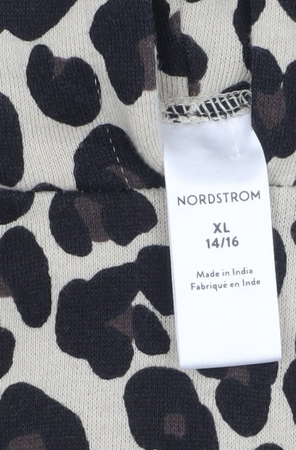 Womens UK Size XL Nordstrom Beige Pullover Hoodie