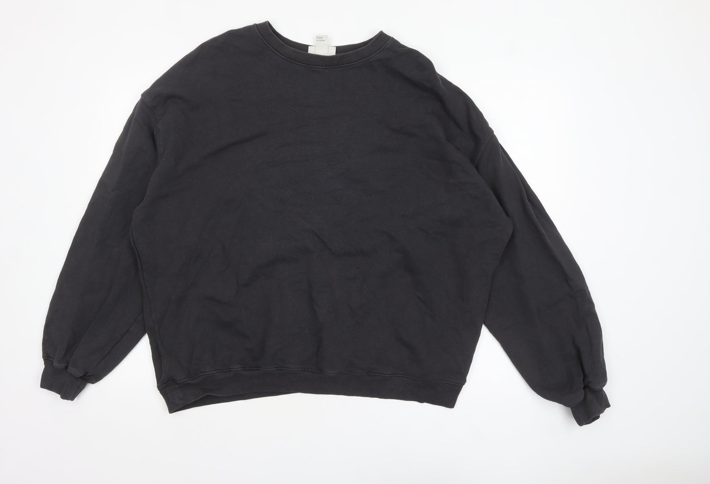 Womens UK Size 14 H&M Move Black Pullover Sweatshirt