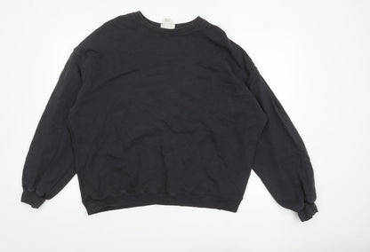 Womens UK Size 14 H&M Move Black Pullover Sweatshirt