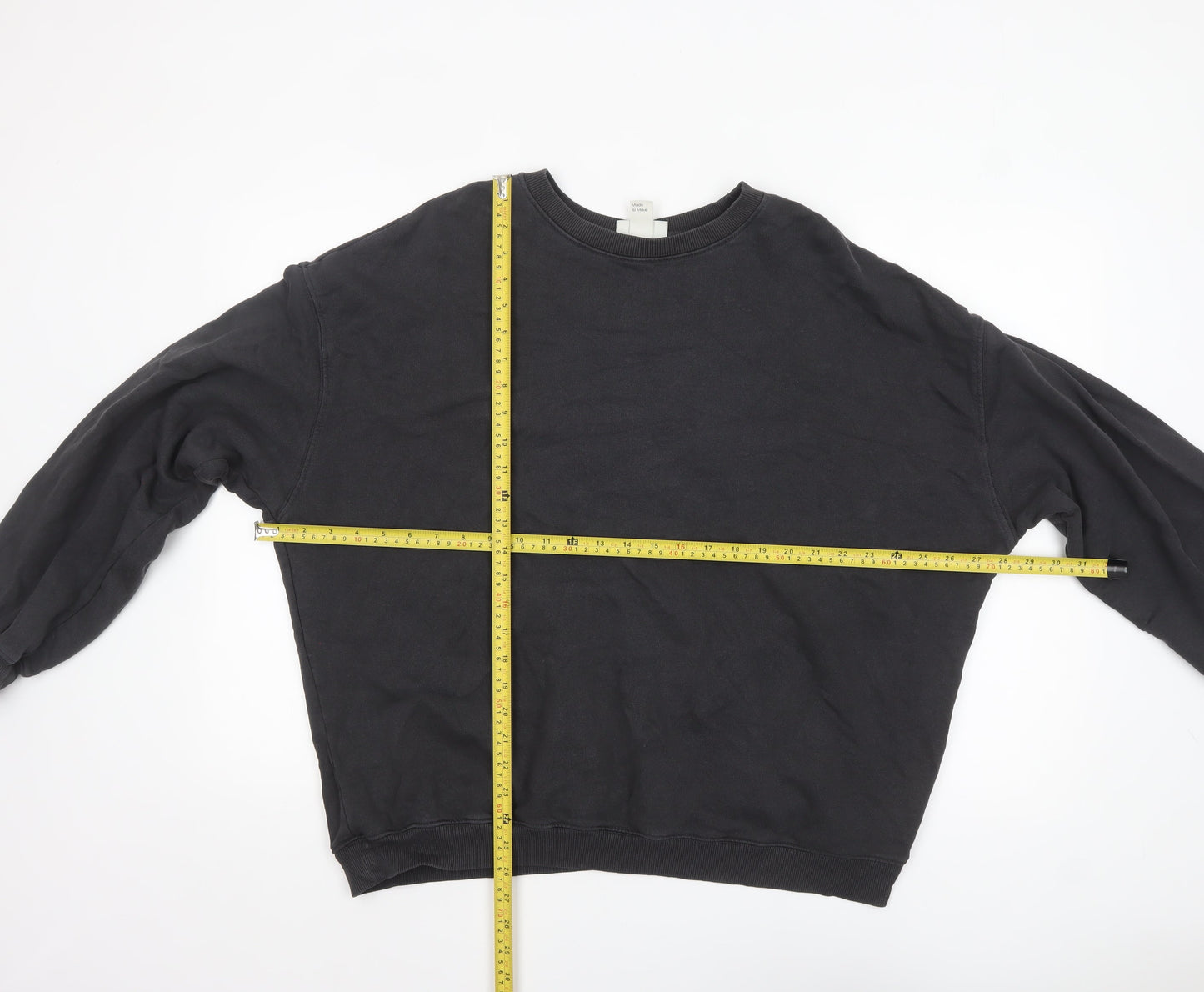 Womens UK Size 14 H&M Move Black Pullover Sweatshirt