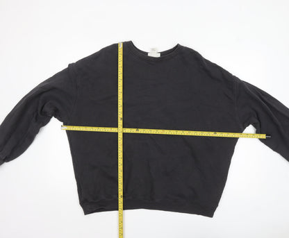 Womens UK Size 14 H&M Move Black Pullover Sweatshirt