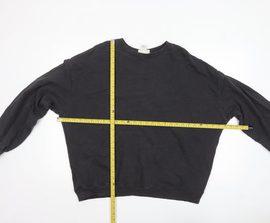 Womens UK Size 14 H&M Move Black Pullover Sweatshirt