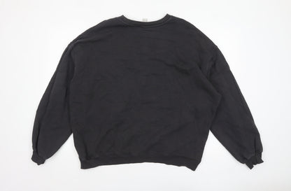 Womens UK Size 14 H&M Move Black Pullover Sweatshirt