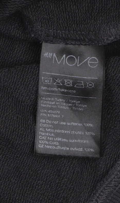 Womens UK Size 14 H&M Move Black Pullover Sweatshirt