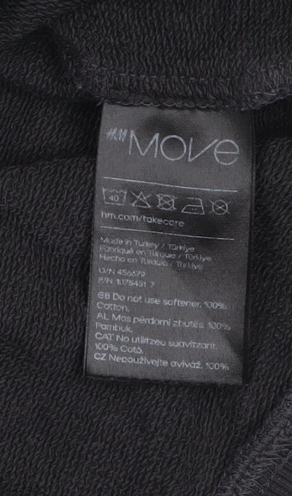 Womens UK Size 14 H&M Move Black Pullover Sweatshirt