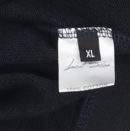 Mens UK Size XL Lost Soles Black Pullover Sweatshirt