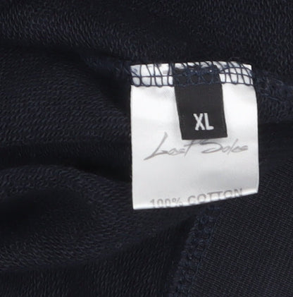 Mens UK Size XL Lost Soles Black Pullover Sweatshirt