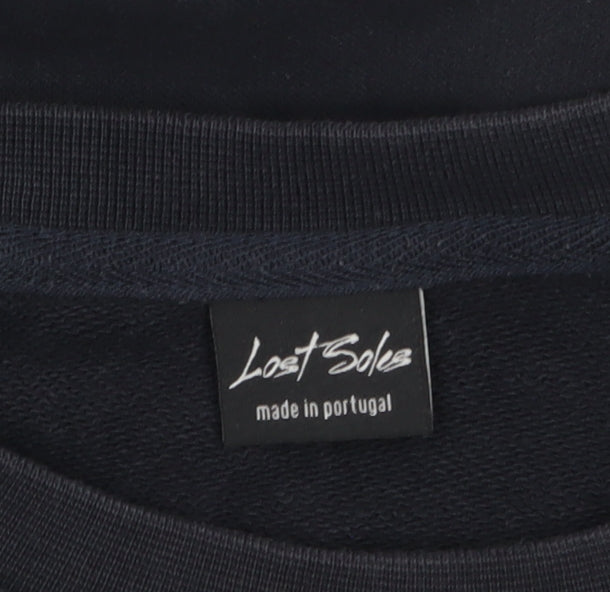 Mens UK Size XL Lost Soles Black Pullover Sweatshirt