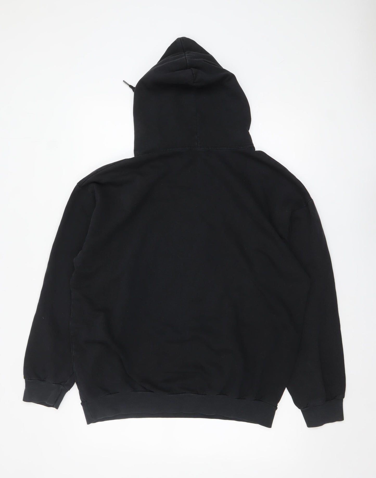 Mens UK Size M boohooMAN Black Pullover Hoodie