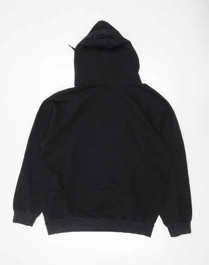 Mens UK Size M boohooMAN Black Pullover Hoodie