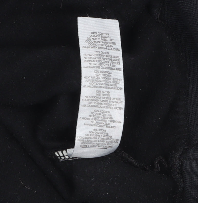 Mens UK Size M boohooMAN Black Pullover Hoodie