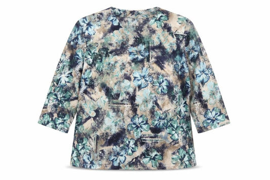 Honor Millburn Women's Multicoloured Floral Tunic Top Size 14