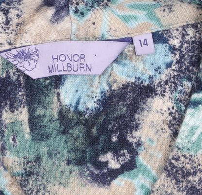 Honor Millburn Women's Multicoloured Floral Tunic Top Size 14
