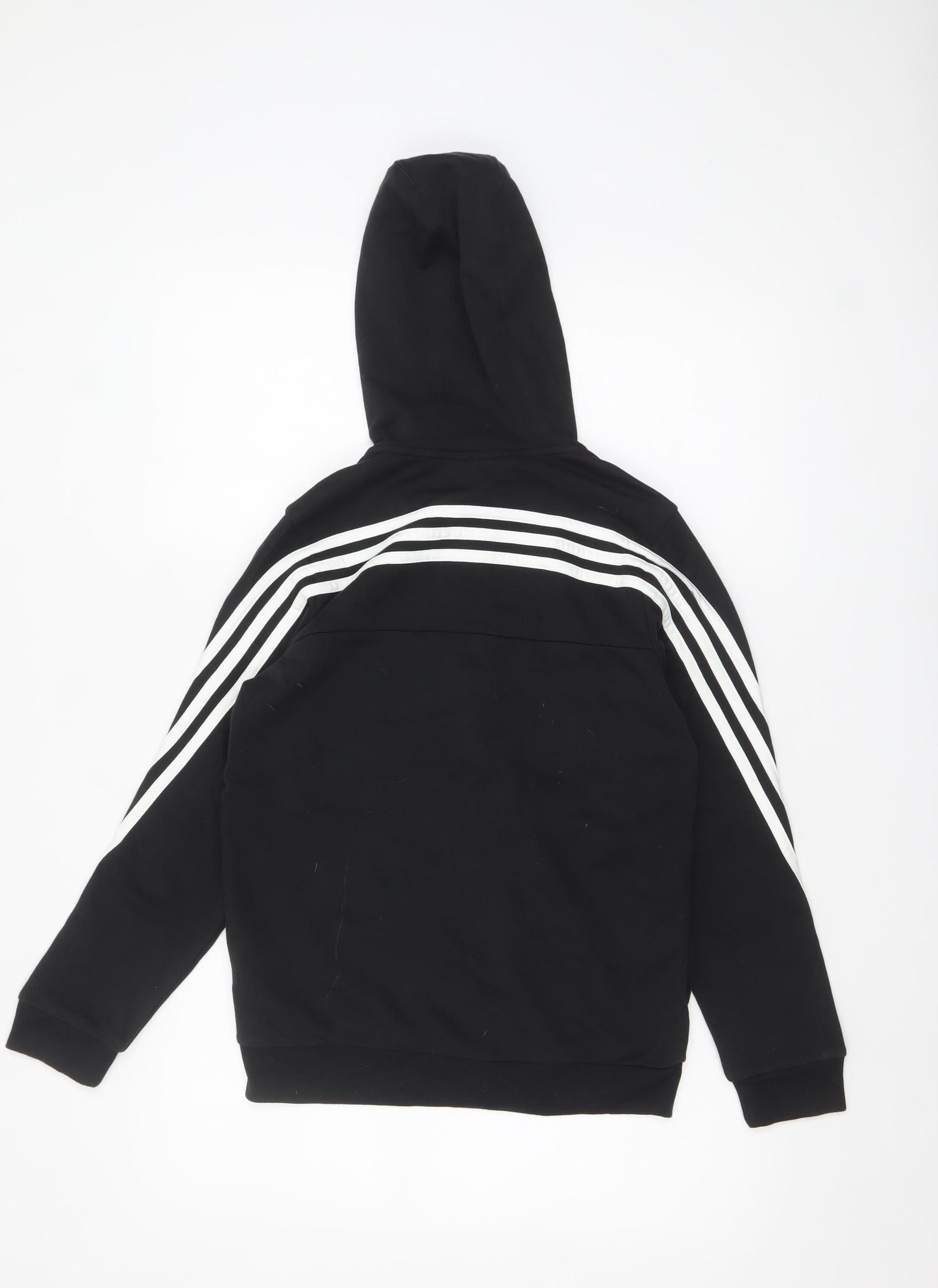 Boys UK Size 11-12 Years adidas Black Full Zip Hoodie