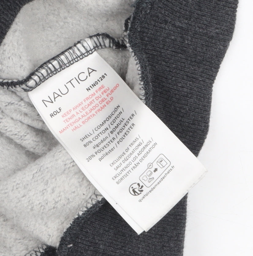 Mens UK Size L Nautica Grey Pullover Sweatshirt