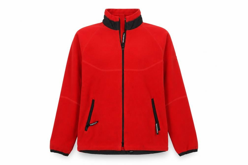 Tenson Women's Red Fleece Full Zip Jacket Size 12