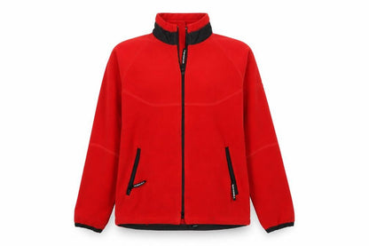 Tenson Women's Red Fleece Full Zip Jacket Size 12