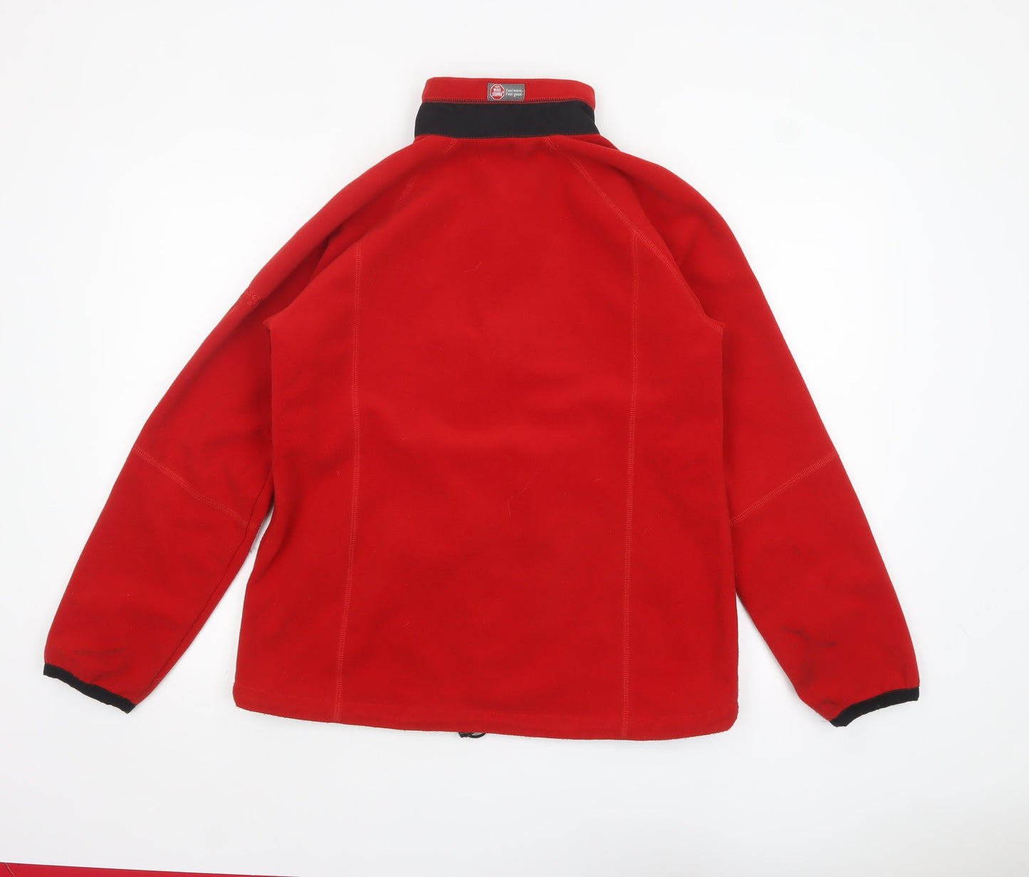 Tenson Women's Red Fleece Full Zip Jacket Size 12