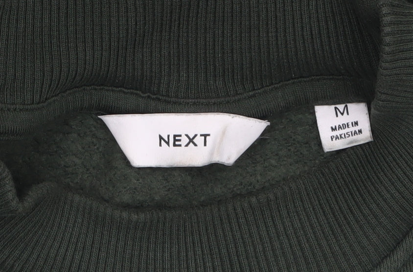 Mens UK Size M NEXT Green Pullover Sweatshirt