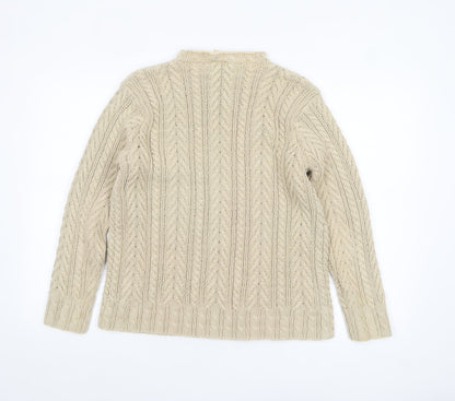 Womens UK Size L Country Casuals Beige Pullover Jumper