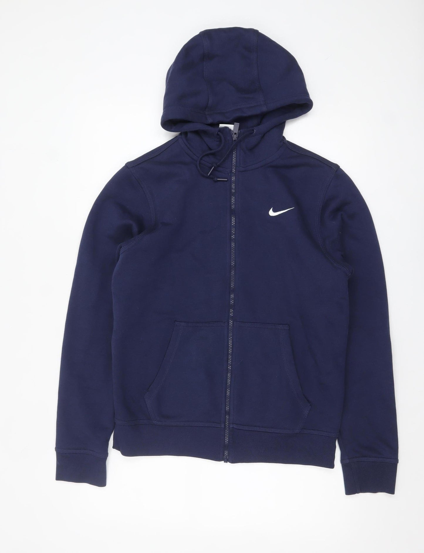 Mens UK Size S Nike Blue Full Zip Hoodie