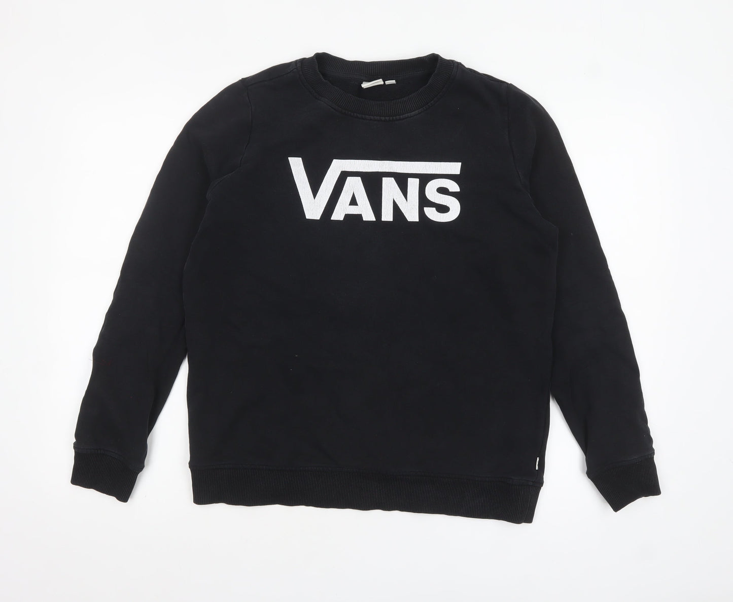 Mens UK Size M VANS Black Pullover Sweatshirt