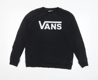 Mens UK Size M VANS Black Pullover Sweatshirt