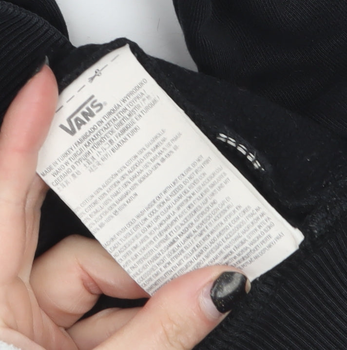 Mens UK Size M VANS Black Pullover Sweatshirt