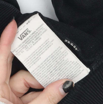 Mens UK Size M VANS Black Pullover Sweatshirt