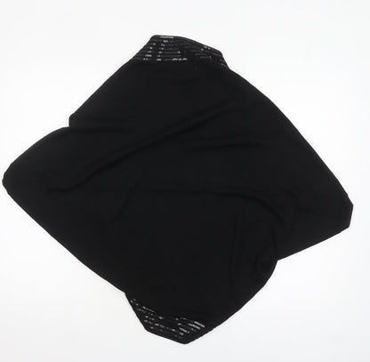 Womens UK Size L Ann Taylor Loft Black Shrug Jumper