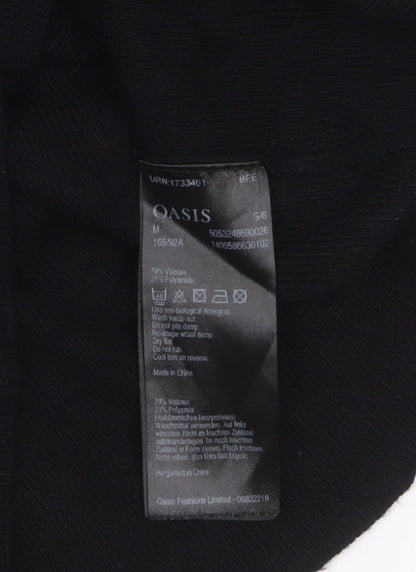Oasis Women's Black Off Shoulder Knit Top Size 12