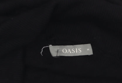 Oasis Women's Black Off Shoulder Knit Top Size 12