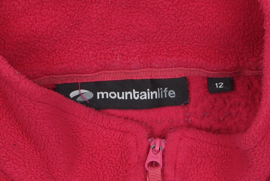 Womens UK Size 12 Mountainlife Red Pullover Sweatshirt