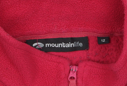 Womens UK Size 12 Mountainlife Red Pullover Sweatshirt