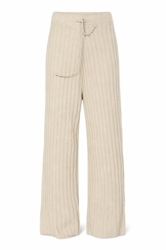 Womens UK Size S Quiz Relaxed Fit Sweatpants Beige Trousers