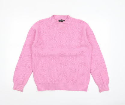 Womens UK Size M Paramour Pink Pullover Jumper