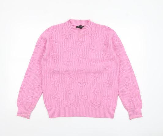 Womens UK Size M Paramour Pink Pullover Jumper