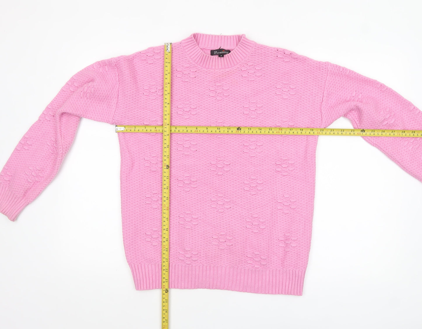 Womens UK Size M Paramour Pink Pullover Jumper