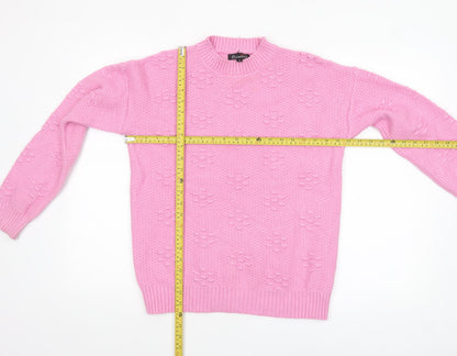 Womens UK Size M Paramour Pink Pullover Jumper